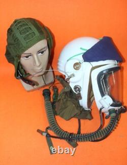Mig Pilot High Altitude Helmet Pull down Sunvisor, Anti-gravity flight Suit