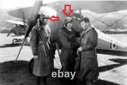 Mil-Tec Flight Leather Hood BROWN AVIATION HELMET WW1 Repro