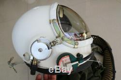 Militaria Aviator Air Force Fighter Pilot Flight Safety Helmet, Flight Suit
