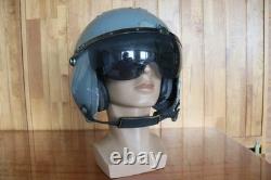 Militaria Collection Retired Chinese Pilot Flight Helmet, Black Sunvisor, 1#/58-60