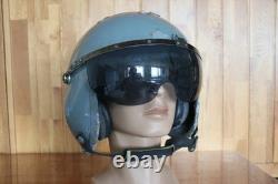 Militaria Collection Retired Chinese Pilot Flight Helmet, Black Sunvisor, 1#/58-60
