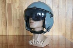 Militaria Collection Retired Chinese Pilot Flight Helmet, Black Sunvisor, 1#/58-60