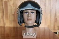Militaria Collection Retired Chinese Pilot Flight Helmet, Black Sunvisor, 1#/58-60