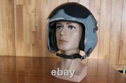 Militaria Collection Retired Chinese Pilot Flight Helmet, Black Sunvisor, 1#/58-60