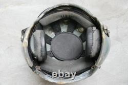 Militaria Collection Retired Chinese Pilot Flight Helmet, Black Sunvisor, 1#/58-60