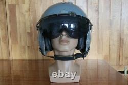 Militaria Collection Retired Chinese Pilot Flight Helmet, Black Sunvisor, 1#/58-60