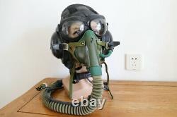 Militaria air force mig fighter pilot aviator leather aviation flight helmet