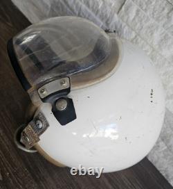 Military Pilot Flight Helmet CAL-MIL Model AD10P0B9B Sz 7-71/8 With Oxygen Mask