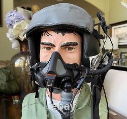 NEW CUSTOM HGU55 BALLISTIC XL PILOT FLIGHT HELMET HGU 55 With WARRANTY