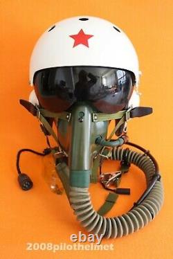 NEW Flight Helmet Air Force Pilot Helmet Oxygen Mask