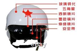 NEW Motorcycle Open Face Helmet Five Star Air Force Jet Pilot Flight Helmet 1