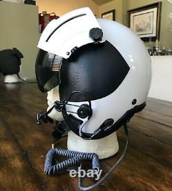 NOS GENTEX HGU 84 PILOT FLIGHT HELMET HGU with Dual Lens SPH ANVIS Visor and Bag