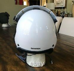 NOS GENTEX HGU 84 PILOT FLIGHT HELMET HGU with Dual Lens SPH ANVIS Visor and Bag