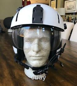 NOS GENTEX HGU 84 PILOT FLIGHT HELMET HGU with Dual Lens SPH ANVIS Visor and Bag