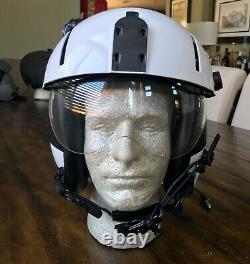 NOS GENTEX HGU 84 PILOT FLIGHT HELMET HGU with Dual Lens SPH ANVIS Visor and Bag