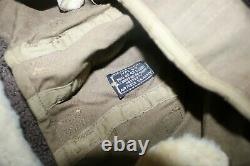 NOS mint WWII USAAF A-9 pilots khaki flying flight helmet sz Medium unissued