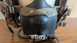 Named MSA Aph-5 Navy Pilots Flight Helmet Sz L with Helmet Bag & Ms22001 Hardshell