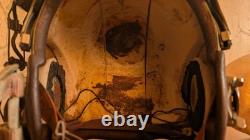 Named MSA Aph-5 Navy Pilots Flight Helmet Sz L with Helmet Bag & Ms22001 Hardshell