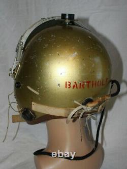 Named USAF MB-4 Flight Helmet F-102 F-101 F-100 Pilot Flying Jet Cold War P-4B