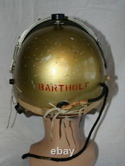 Named USAF MB-4 Flight Helmet F-102 F-101 F-100 Pilot Flying Jet Cold War P-4B