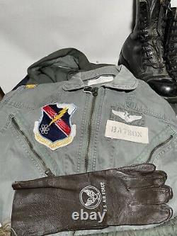 Named Vietnam B-52 Pilots Grouping Medals Helmet Boots Papers Flight Suits