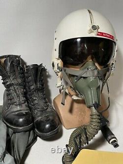 Named Vietnam B-52 Pilots Grouping Medals Helmet Boots Papers Flight Suits