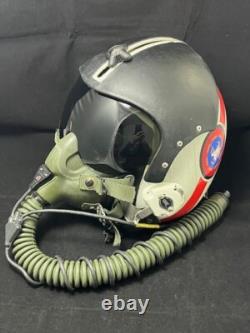 Navy Topgun Istructor Pilot Flight Helmet Hgu-33 Gentex With Mbu-12 Oxygen Mask