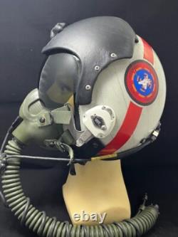 Navy Topgun Istructor Pilot Flight Helmet Hgu-33 Gentex With Mbu-12 Oxygen Mask