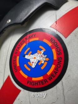 Navy Topgun Istructor Pilot Flight Helmet Hgu-33 Gentex With Mbu-12 Oxygen Mask