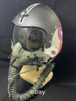 Navy Topgun Istructor Pilot Flight Helmet Hgu-33 Gentex With Mbu-12 Oxygen Mask