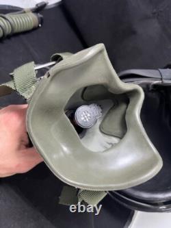 Navy Topgun Istructor Pilot Flight Helmet Hgu-33 Gentex With Mbu-12 Oxygen Mask