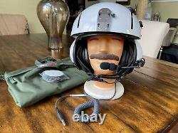 New Anvis 6 Sph5 Dual Visor Helicopter Pilot Flight Helmet Civilian Gentex