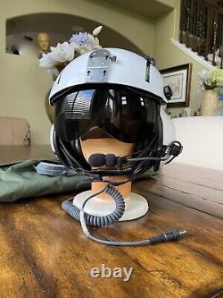 New Anvis 6 Sph5 Dual Visor Helicopter Pilot Flight Helmet Civilian Gentex