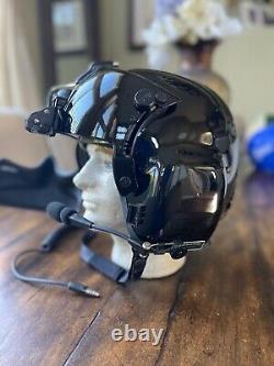 New Gentex Hgu 56p Civilian Helicopter Pilot Flight Helmet, Nvg, Mfs, Hgu56