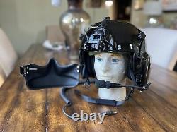 New Gentex Hgu 56p Civilian Helicopter Pilot Flight Helmet, Nvg, Mfs, Hgu56