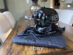 New Gentex Hgu 56p Civilian Helicopter Pilot Flight Helmet, Nvg, Mfs, Hgu56