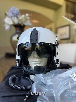 New Gentex Hgu 56p Large Helicopter Pilot Flight Helmet, Mfs, Rails Bag Hgu56