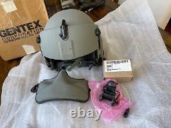 New Gentex Hgu 56p Small Helicopter Pilot Flight Helmet Cobra Mfs Nvg Mount Bag