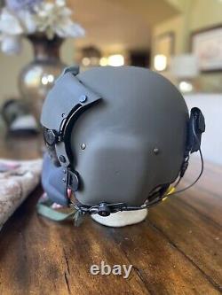 New Gentex Hgu 56p XL Helicopter Pilot Flight Helmet Mfs Cobra Lip Light Hgu56