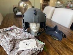 New Gentex Hgu 56p XL Helicopter Pilot Flight Helmet Mfs Cobra Lip Light Hgu56