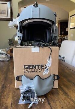 New Gentex Hgu56p Large Helicopter Pilot Flight Helmet Mfs Face Shield & Nvg 56