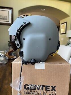 New Gentex Hgu56p Large Helicopter Pilot Flight Helmet Mfs Face Shield & Nvg 56