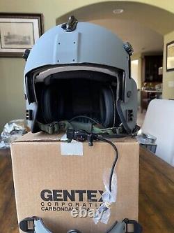 New Hgu Gentex Hgu56p Med Helicopter Pilot Flight Helmet Mfs Face Shield & Nvg