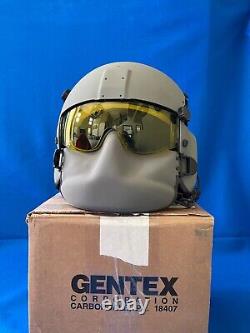 New Hgu Gentex Hgu56p XL Helicopter Pilot Flight Helmet Mfs Face Shield