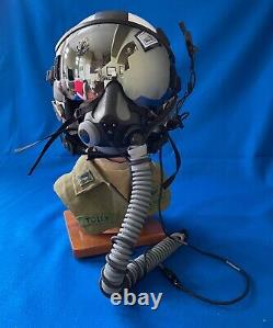 New Hgu55 Ballistic Large Pilot Flight Helmet & Small Narrow Mbu20p Oxygen Mask