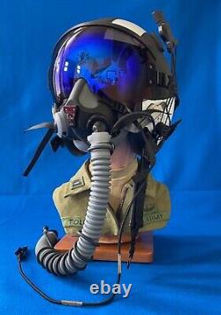 New Hgu55 Ballistic XL Pilot Flight Helmet & Large Wide Mbu20p Oxygen Mask