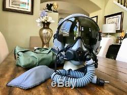 New Hgu55 Gentex Fighter Jet Pilot Flight Helmet Hgu 55/p Mbu20 Oxygen Mask XL