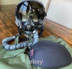 New Hgu55 Large Flight Helmet & Mbu20 Oxygen Mask Med Narrow Gentex Pilot Hgu 55