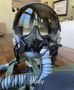 New Hgu55 Large Flight Helmet & Mbu20 Oxygen Mask Med Narrow Gentex Pilot Hgu 55