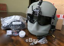 New Hgu56 Gentex Flight Pilot Helmet Loaded XL Hgu 56 Nvg Mfs Tpl Cobra MIC